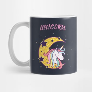 Unicorn On The Moon Mug